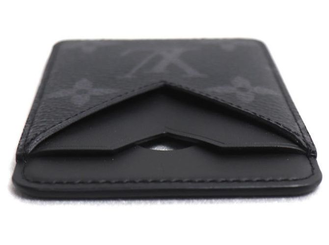 Louis Vuitton Monogram Eclipse Card Case Nero - vista 4