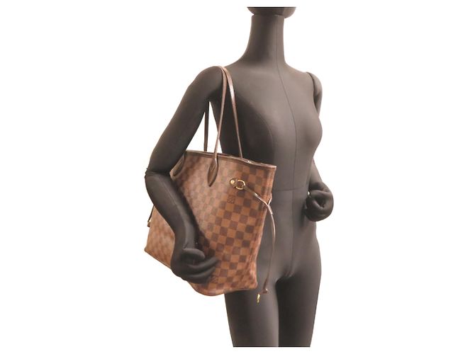 Louis Vuitton Neverfull MM Tote Bag Braun - Ansicht 8