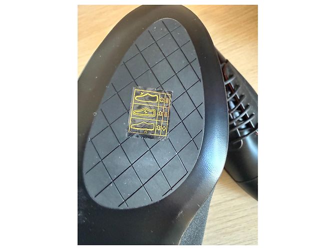 Scarpe Oxford Chanel in pelle nera Nero - vista 6