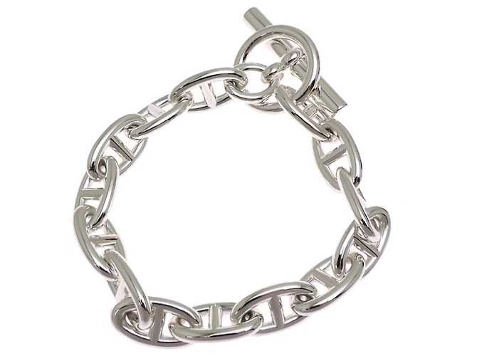 Hermès Bracciale Hermes SV925 Chaine d'Ancre GM con charm - vista 2