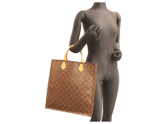 Louis Vuitton Sac Plat Borsa Tote da Donna Marrone - vista 9