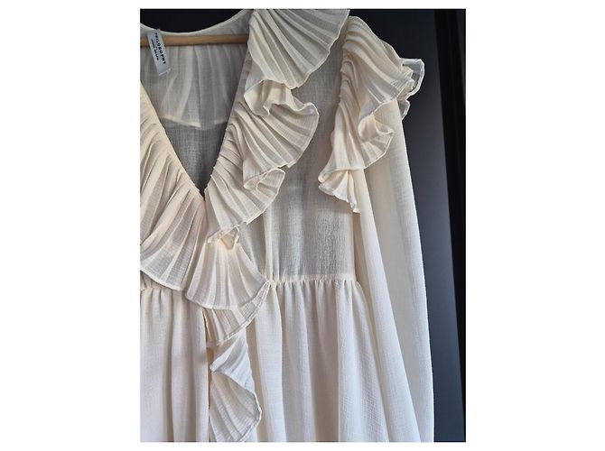 Philosophy di Lorenzo Serafini Plissiertes Maxikleid aus Chiffon Roh - Ansicht 5