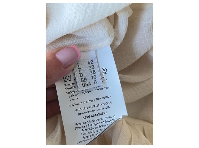 Philosophy di Lorenzo Serafini Plissiertes Maxikleid aus Chiffon Roh - Ansicht 8