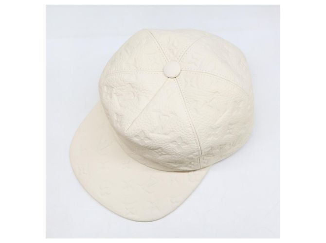 Cappellino Louis Vuitton Off-White Bianco sporco - vista 6