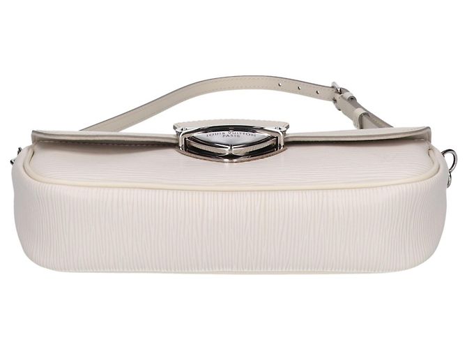 Louis Vuitton Epi Pochette Montaigne Handtasche Aus weiß - Ansicht 5