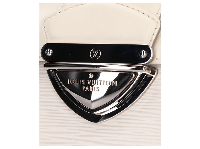 Louis Vuitton Epi Pochette Montaigne Handtasche Aus weiß - Ansicht 8