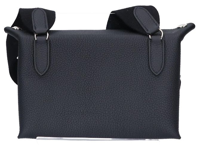 Hermès Borsa a tracolla HERMES K Stamp Togo Videpoche Nero - vista 3