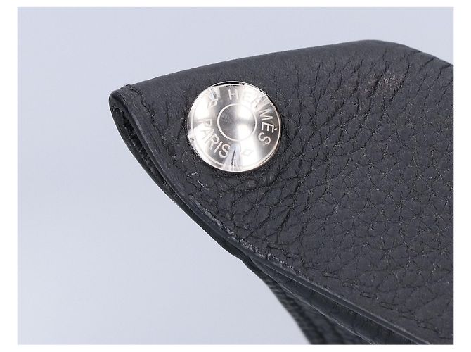 Hermès Borsa a tracolla HERMES K Stamp Togo Videpoche Nero - vista 8