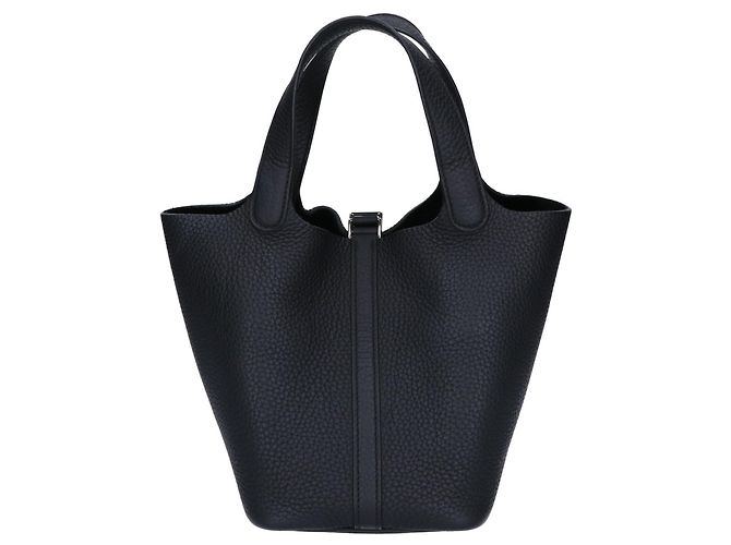 Hermès HERMES Togo Picotin Lock PM Handtasche Schwarz - Ansicht 3