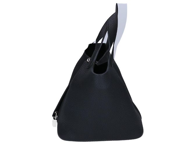 Hermès HERMES Togo Picotin Lock PM Handtasche Schwarz - Ansicht 4