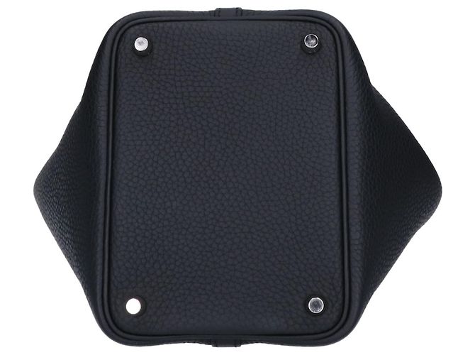 Hermès HERMES Togo Picotin Lock PM Handtasche Schwarz - Ansicht 5