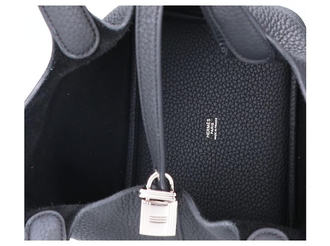 Hermès HERMES Togo Picotin Lock PM Handtasche Schwarz - Ansicht 6