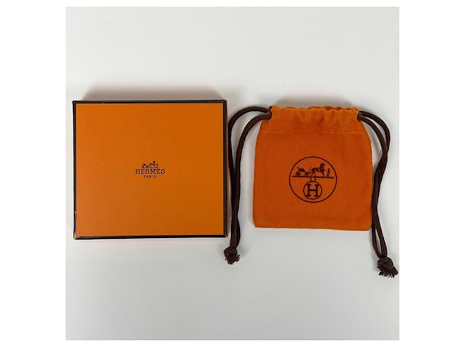 Hermès Hermes Cage d'H H-Cube Ohrringe Beige Golden - Ansicht 5