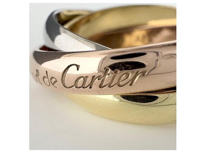 Anello Cartier Trinity in oro tricolore 18K - vista 2