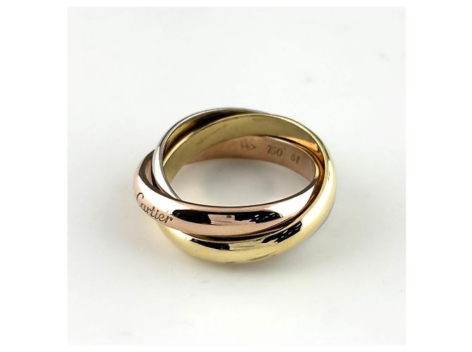 Anello Cartier Trinity in oro tricolore 18K - vista 4