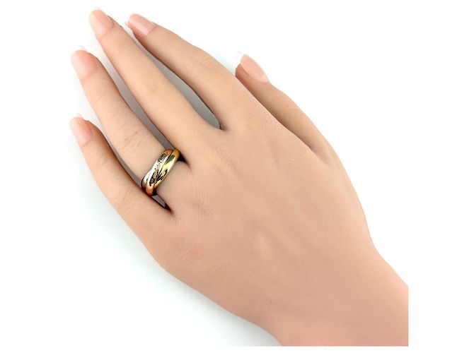Anello Cartier Trinity in oro tricolore 18K - vista 6