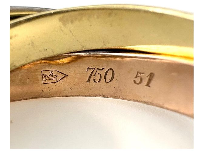 Anello Cartier Trinity in oro tricolore 18K - vista 7