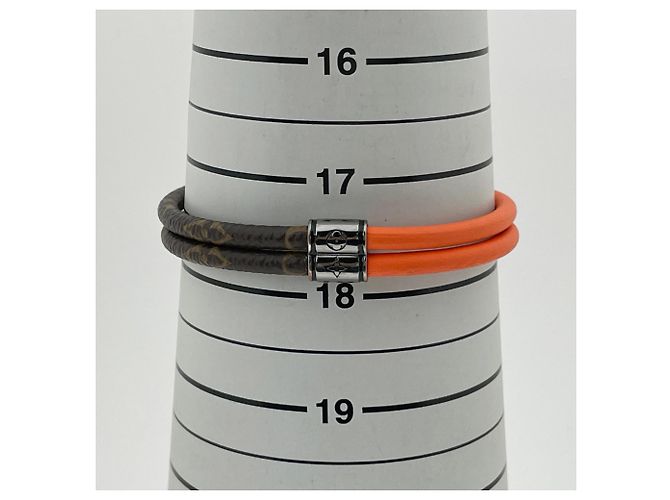 Bracciale con Charms Louis Vuitton Loop It Marrone Arancione - vista 5