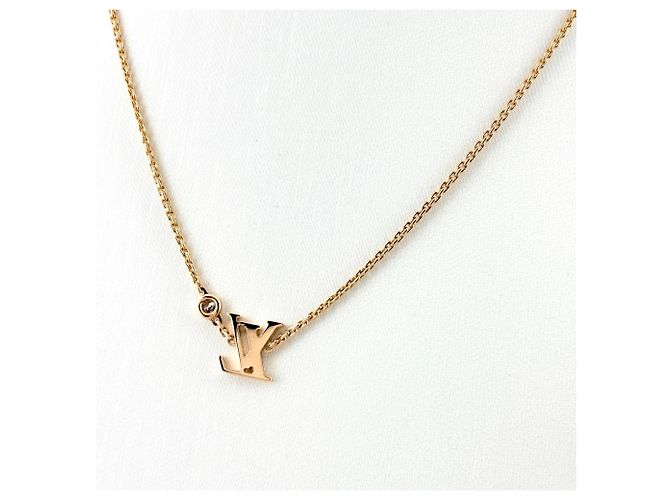 Collana con pendente Louis Vuitton in oro rosa - vista 3