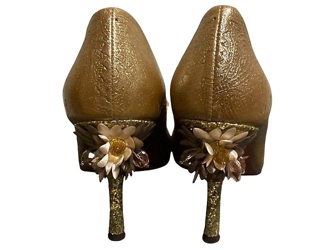 Autre Marque Décolleté Pepita d'oro UNITED ARROWS - vista 3