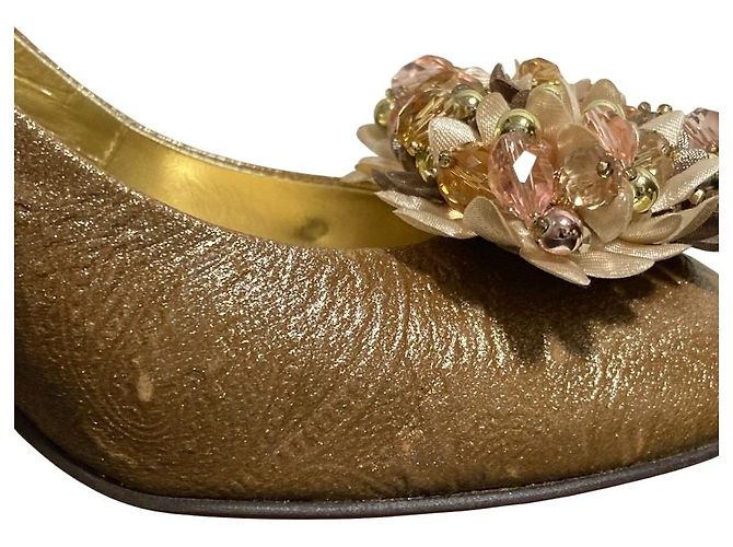 Autre Marque Décolleté Pepita d'oro UNITED ARROWS - vista 5