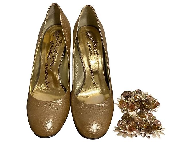 Autre Marque Décolleté Pepita d'oro UNITED ARROWS - vista 7