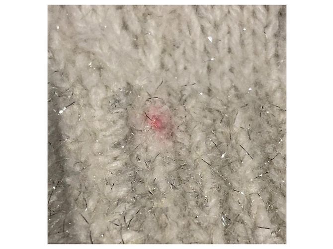 Autre Marque PLST Zopfstrick-Cardigan mit Lurex Weiß - Ansicht 7
