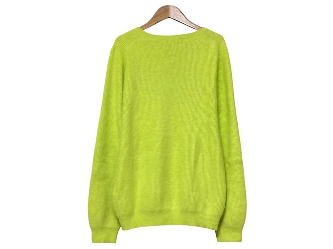 Jersey de punto de angora Acne Dorado Amarillo - vista 3