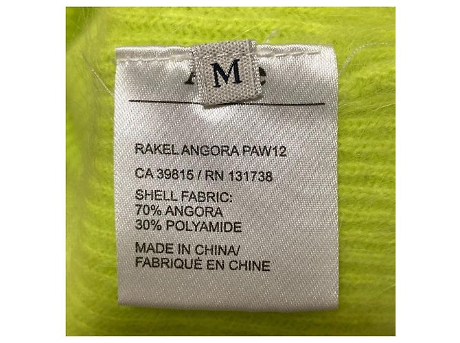 Jersey de punto de angora Acne Dorado Amarillo - vista 5