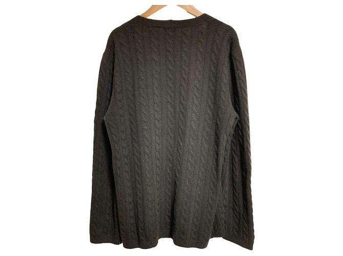 Cárdigan de lana con punto de ochos Max Mara Castaño - vista 2
