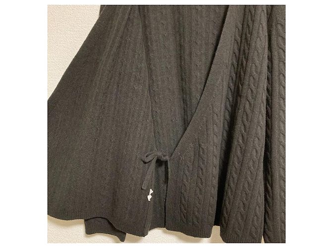 Cárdigan de lana con punto de ochos Max Mara Castaño - vista 3