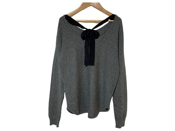 Autre Marque Comptoir des Cotonniers Kaschmir-Seiden Strickwaren Schwarz - Ansicht 2