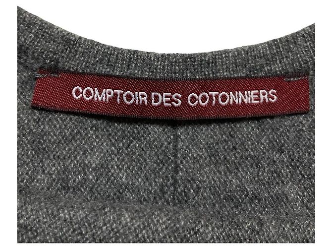 Autre Marque Comptoir des Cotonniers Kaschmir-Seiden Strickwaren Schwarz - Ansicht 4