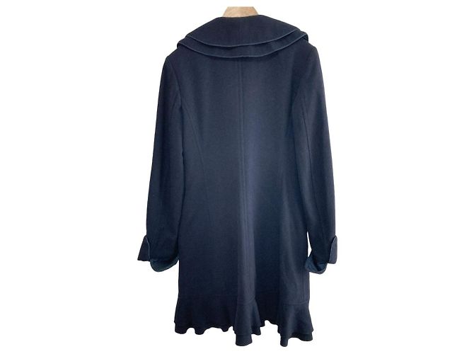 Abrigo de lana y cashmere Armani Collezioni Azul Azul marino - vista 2