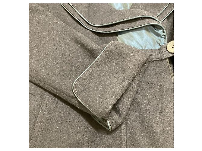 Abrigo de lana y cashmere Armani Collezioni Azul Azul marino - vista 6