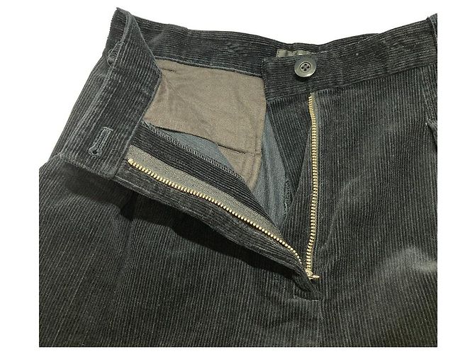 Apc A.P.C. Corduroy Wide Trousers Black - view 4
