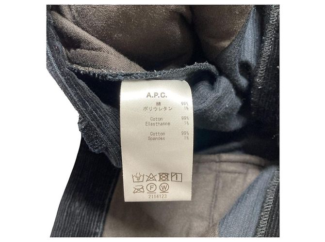 Apc A.P.C. Corduroy Wide Trousers Black - view 6