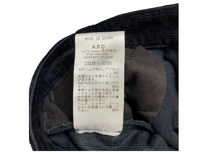 Apc A.P.C. Corduroy Wide Trousers Black - view 7