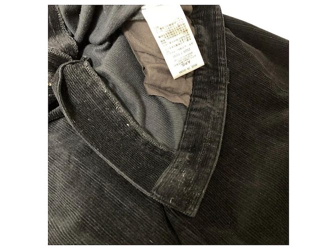 Apc A.P.C. Corduroy Wide Trousers Black - view 8