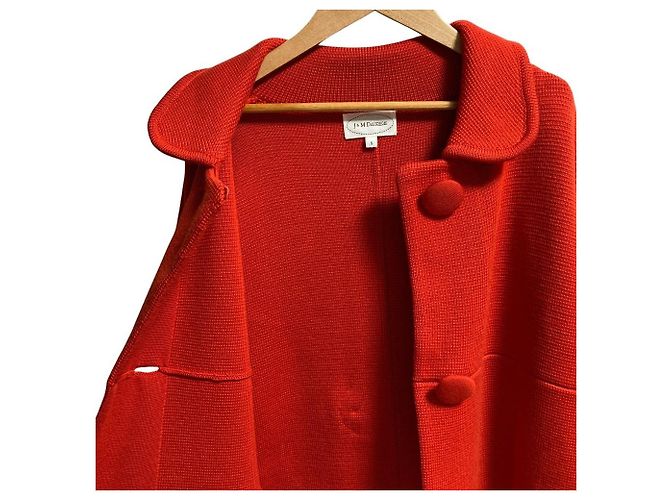 Autre Marque Abrigo de punto de lana J&M Davidson Roja - vista 3