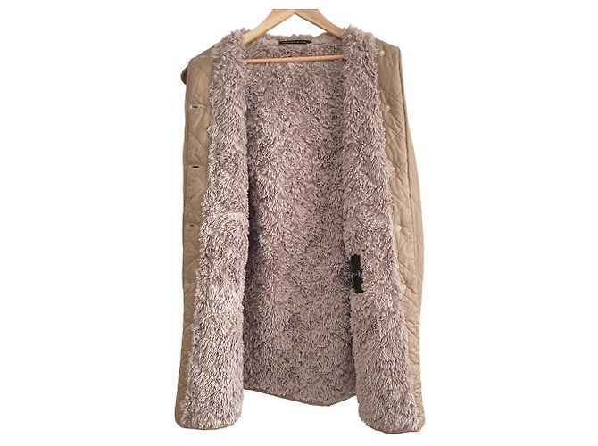 Autre Marque Abrigo acolchado Mackintosh Boa Coat Beige - vista 3