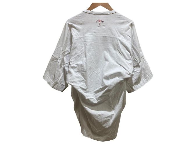Autre Marque Plan C Bianca Drape Crewneck T-shirt Camiseta de algodón Blanco - vista 3