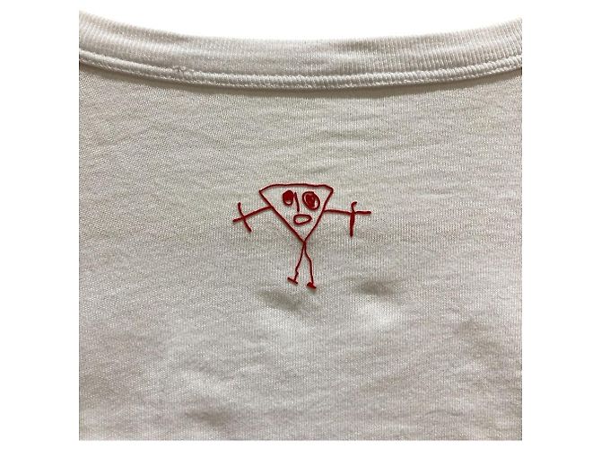 Autre Marque Plan C Bianca Drape Crewneck T-shirt Camiseta de algodón Blanco - vista 4