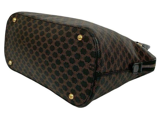 Céline Celine Macadam Lederhandtasche Schwarz - Ansicht 8