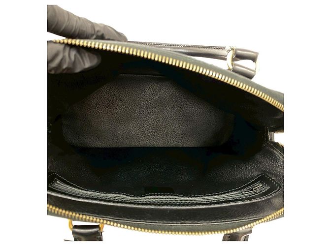 Céline Celine Macadam Lederhandtasche Schwarz - Ansicht 9