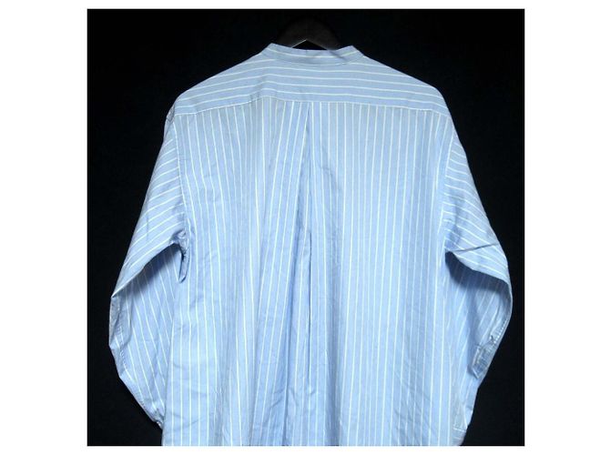 Autre Marque Vestido camisa de algodón a rayas blurhms Azul - vista 4