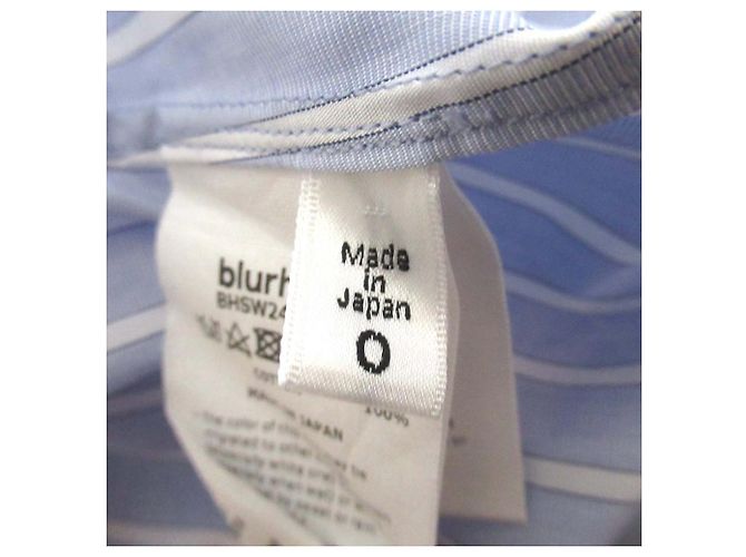 Autre Marque Vestido camisa de algodón a rayas blurhms Azul - vista 5