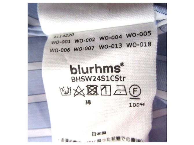 Autre Marque Vestido camisa de algodón a rayas blurhms Azul - vista 6