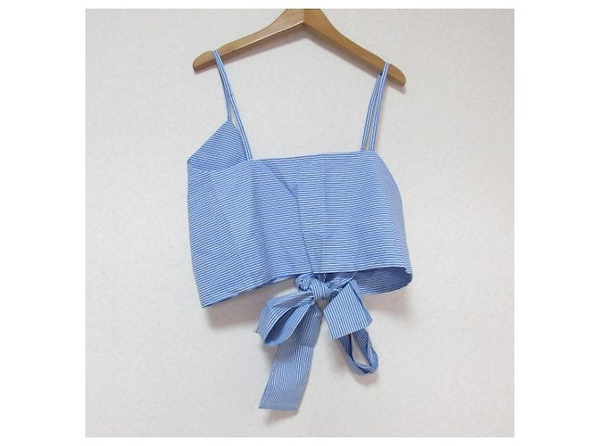 Autre Marque MSGM Streifen-Bustier Blau - Ansicht 2