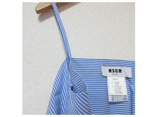 Autre Marque MSGM Streifen-Bustier Blau - Ansicht 3